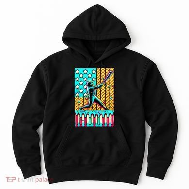 Ice Cream Drip Baseball Stuff Drip For Boy American Flag  Hoodie