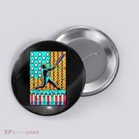 Ice Cream Drip Baseball Stuff Drip For Boy American Flag  Button thumb 0