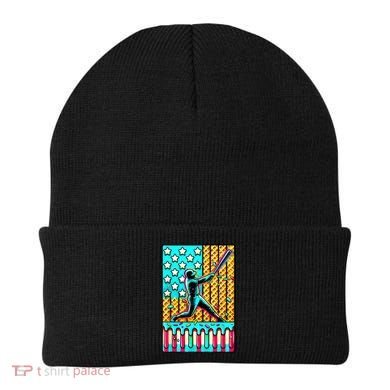 Ice Cream Drip Baseball Stuff Drip For Boy American Flag  Beanie