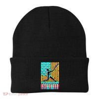 Ice Cream Drip Baseball Stuff Drip For Boy American Flag  Beanie thumb 0