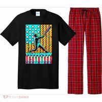 Ice Cream Drip Baseball Stuff Drip For Boy American Flag  Pajama Set thumb 0