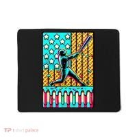 Ice Cream Drip Baseball Stuff Drip For Boy American Flag  Mousepad thumb 0