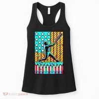 Ice Cream Drip Baseball Stuff Drip For Boy American Flag  Women's Tank Top thumb 0