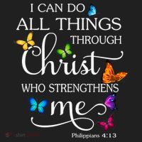 I Can Do All Things Through Christ Who Strengthens Me Butterfly Art Beanie thumb 2