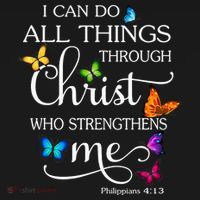 I Can Do All Things Through Christ Who Strengthens Me Butterfly Art Ornament thumb 1