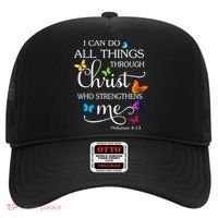 I Can Do All Things Through Christ Who Strengthens Me Butterfly Art Hat thumb 0