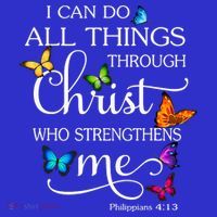 I Can Do All Things Through Christ Who Strengthens Me Butterfly Art T-Shirt thumb 7