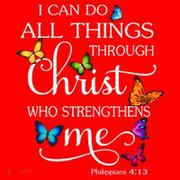 I Can Do All Things Through Christ Who Strengthens Me Butterfly Art Santa Hat thumb 1