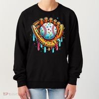 Ice Cream Drip Baseball Stuff Baseball Drip For Women's Sweatshirt thumb 0