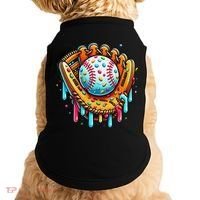 Ice Cream Drip Baseball Stuff Baseball Drip For Doggie Tank thumb 0