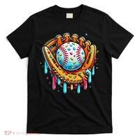 Ice Cream Drip Baseball Stuff Baseball Drip For T-Shirt thumb 0