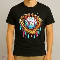 Ice Cream Drip Baseball Stuff Baseball Drip For T-Shirt thumb 3