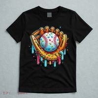 Ice Cream Drip Baseball Stuff Baseball Drip For T-Shirt thumb 5