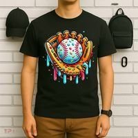 Ice Cream Drip Baseball Stuff Baseball Drip For T-Shirt thumb 6