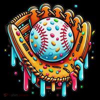 Ice Cream Drip Baseball Stuff Baseball Drip For Backpack thumb 2