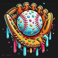 Ice Cream Drip Baseball Stuff Baseball Drip For Bucket Hat thumb 4