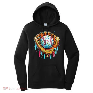 Ice Cream Drip Baseball Stuff Baseball Drip For Women's Hoodie