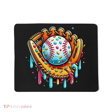 Ice Cream Drip Baseball Stuff Baseball Drip For Mousepad