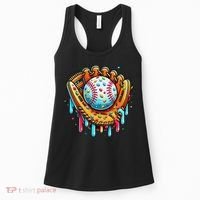 Ice Cream Drip Baseball Stuff Baseball Drip For Women's Tank Top thumb 0
