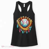 Ice Cream Drip Baseball Stuff Baseball Drip For Women's Tank Top thumb 0