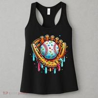Ice Cream Drip Baseball Stuff Baseball Drip For Women's Tank Top thumb 3