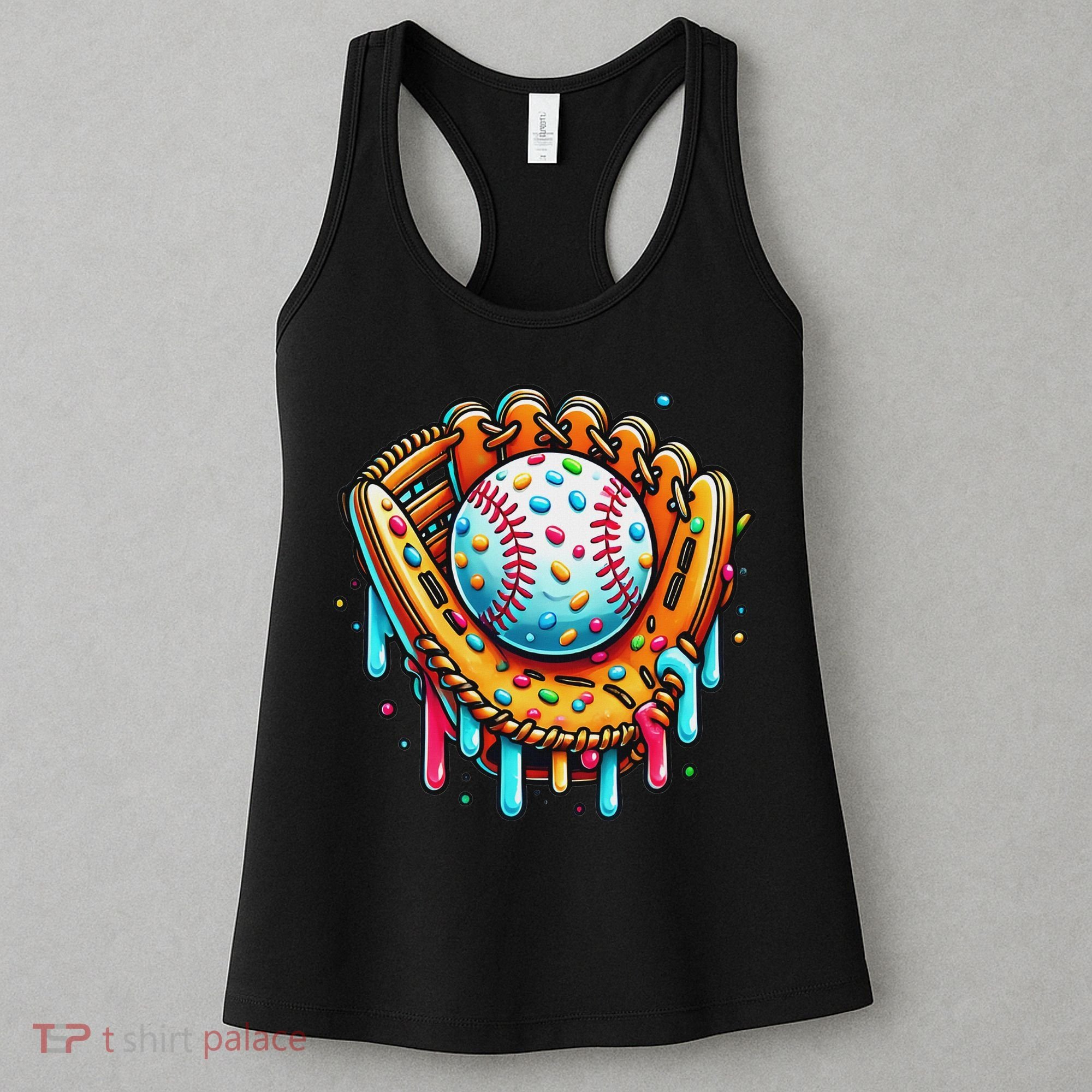 Ice Cream Drip Baseball Stuff Baseball Drip For Women's Tank Top