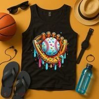Ice Cream Drip Baseball Stuff Baseball Drip For Tank Top thumb 4