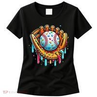 Ice Cream Drip Baseball Stuff Baseball Drip For Women's T-Shirt thumb 0