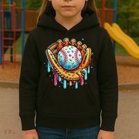Ice Cream Drip Baseball Stuff Baseball Drip For Kids Hoodie thumb 3