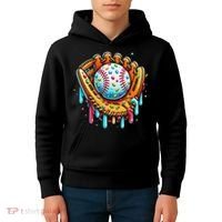 Ice Cream Drip Baseball Stuff Baseball Drip For Kids Hoodie thumb 4