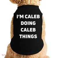 IM Caleb Doing Caleb Things Funny Doggie Tank thumb 0