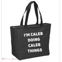 IM Caleb Doing Caleb Things Funny Tote Bag thumb 2