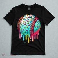 Ice Cream Drip Baseball Stuff Baseball Drip For T-Shirt thumb 5