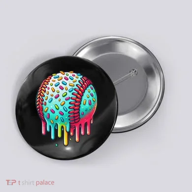 Ice Cream Drip Baseball Stuff Baseball Drip For Button