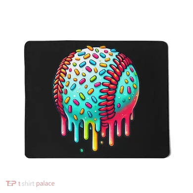 Ice Cream Drip Baseball Stuff Baseball Drip For Mousepad