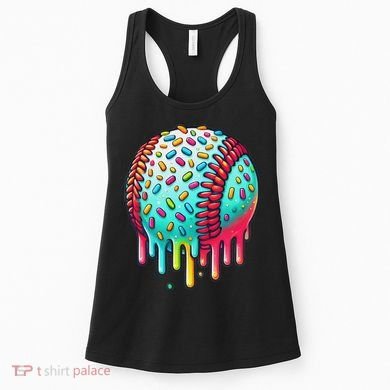 Ice Cream Drip Baseball Stuff Baseball Drip For Women's Tank Top