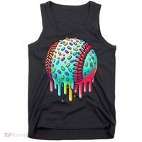 Ice Cream Drip Baseball Stuff Baseball Drip For Tank Top thumb 0