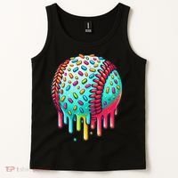 Ice Cream Drip Baseball Stuff Baseball Drip For Tank Top thumb 2