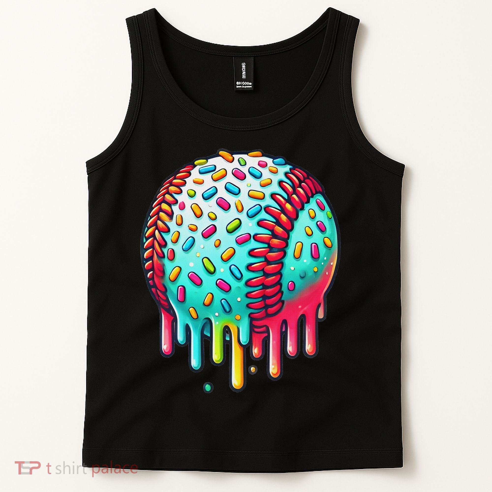 Ice Cream Drip Baseball Stuff Baseball Drip For Tank Top