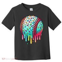 Ice Cream Drip Baseball Stuff Baseball Drip For Toddler T-Shirt thumb 0