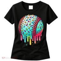 Ice Cream Drip Baseball Stuff Baseball Drip For Women's T-Shirt thumb 0