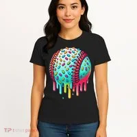 Ice Cream Drip Baseball Stuff Baseball Drip For Women's T-Shirt thumb 4