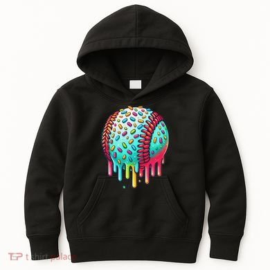 Ice Cream Drip Baseball Stuff Baseball Drip For Kids Hoodie