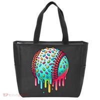 Ice Cream Drip Baseball Stuff Baseball Drip For Tote Bag thumb 0