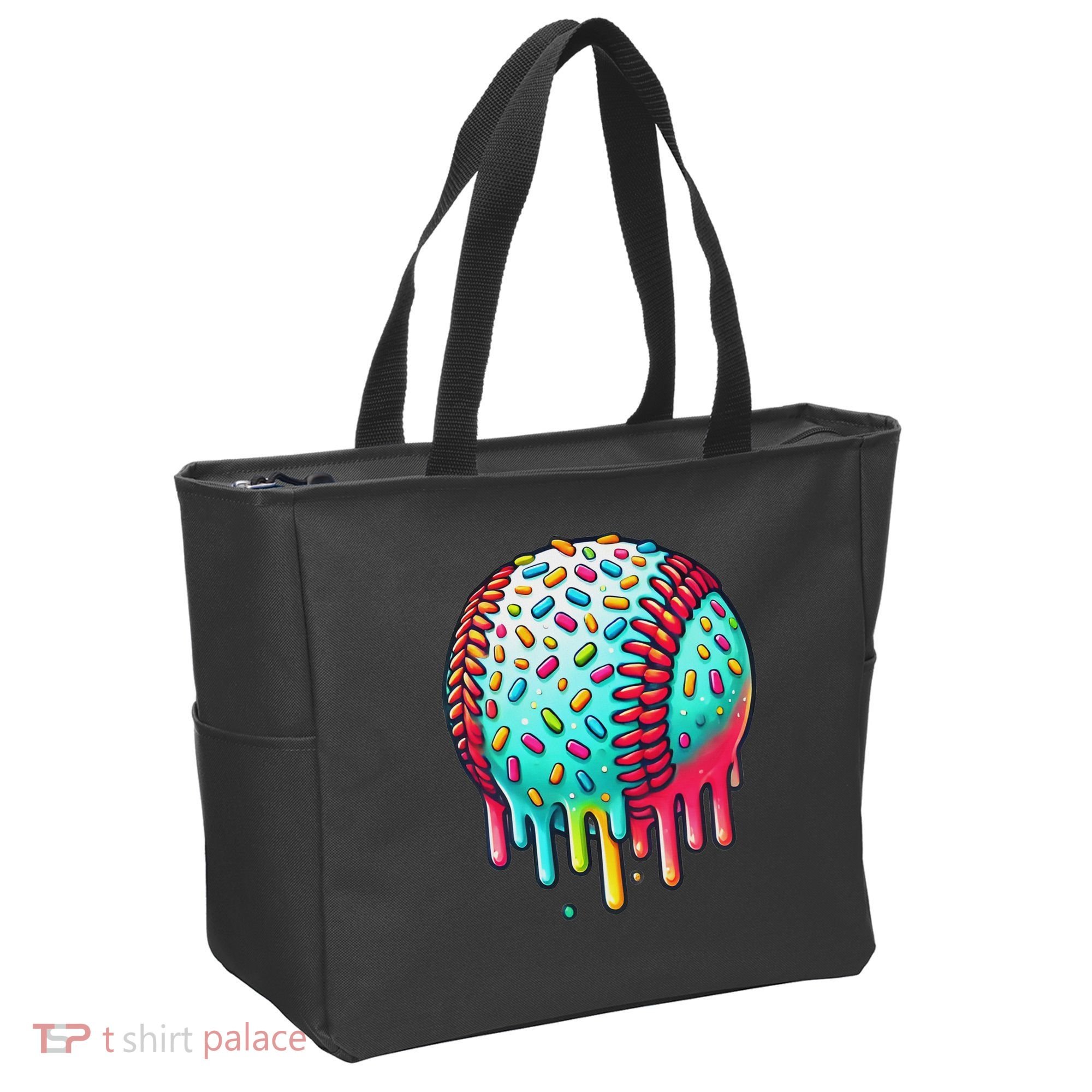 Ice Cream Drip Baseball Stuff Baseball Drip For Tote Bag