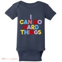I Can Do Hard Things Teacher Inspiration Do Hard Things Baby Bodysuit thumb 0