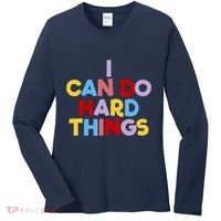 I Can Do Hard Things Teacher Inspiration Do Hard Things Women's Long Sleeve Shirt thumb 0