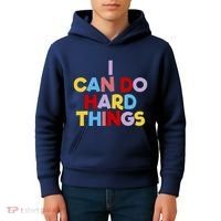 I Can Do Hard Things Teacher Inspiration Do Hard Things Kids Hoodie thumb 4