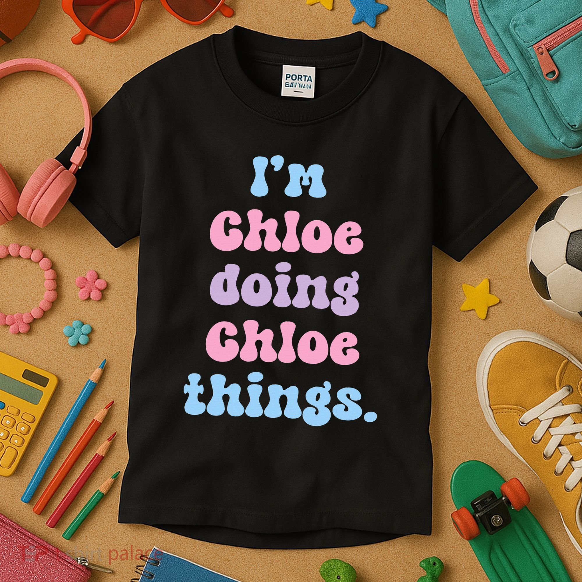 I'm Chloe Doing Chloe Things Funny Name Kids T-Shirt