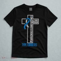 I Can Do Things Jesus Who Strenghtens Me Diabetes Type 1 T-Shirt thumb 5